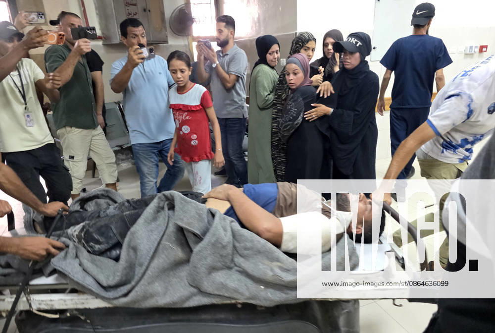 Wounded Palestinians Arrive at Nasser Medical Complex After Israeli Strike Palestinians transport seven wounded people, including children, to Nasser Medical Complex in Khan Younis, in the southern Gaza Strip, on August 23, 2026, following an Israeli strike that targeted civilians in Khan Younis refugee camp. Photo by Tariq Mohammad APA Images Khan Yunis Gaza Strip Palestinian Territory 230826_Khan_Yunis_TM_03(16)