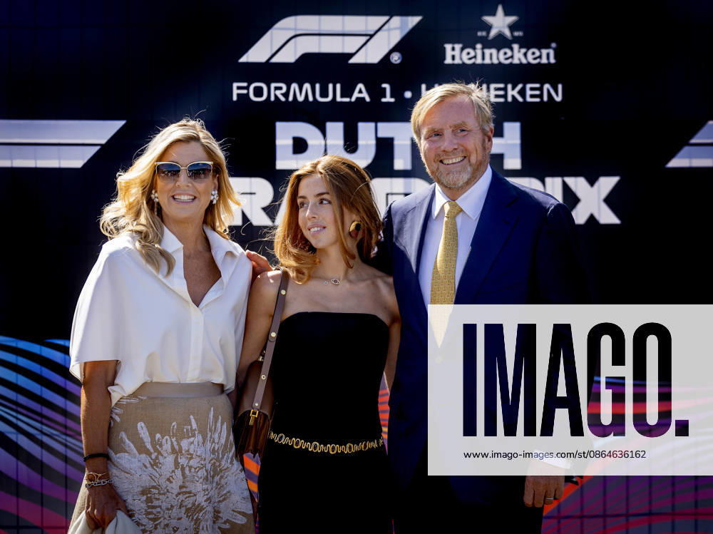 Zandvoort King Willem-Alexander and Queen Maxima and Princess Alexia at the F1 Grand Prix of The Netherlands at Circuit Zandvoort. Â