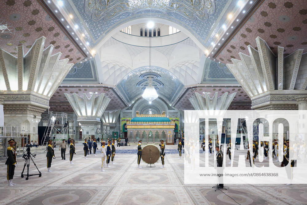 Iranian President Masoud Pezeshkian TEHRAN, IRAQ - AUGUST 23: (---- – MANDATORY CREDIT - IRANIAN PRESIDENCY HANDOUT - NO MARKETING NO ADVERTISING CAMPAIGNS - DISTRIBUTED AS A SERVICE TO CLIENTS----) An event is held to mark the first day of the Government Week at the mausoleum of Ayatollah Ruhollah Khomeini, the founder of the Islamic Republic of Iran, in Tehran, Iran on August 23, 2026. Iranian Presidency Anadolu Tehran Iran. Editorial use only. Please get in touch for any other usage.