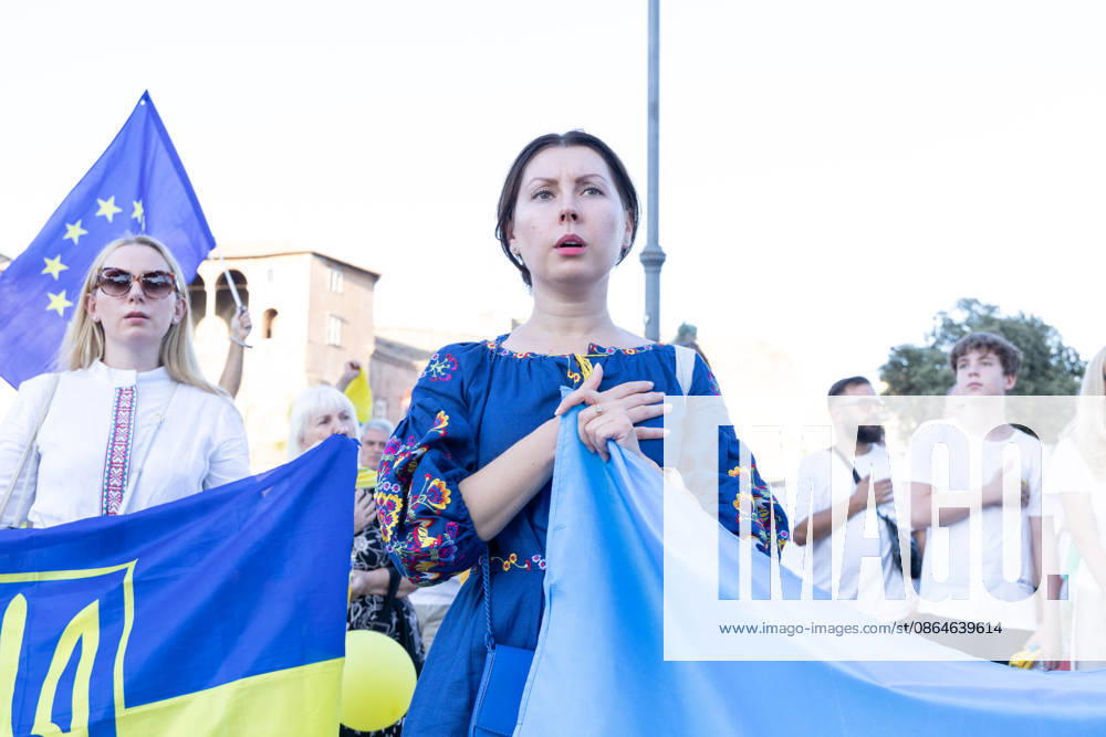 IPA87735464 - Rally in Rome to mark the anniversary of Ukraine s independence