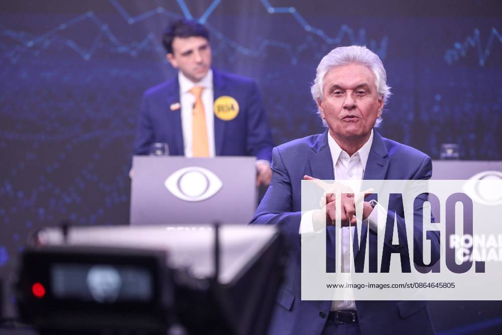 Band hosts the first presidential debate without Lula and Flavio Bolsonaro. Sao Paulo, SP. 23.08.2026 - Presidential Debate - Candidate Ronaldo Caiado (PSD) during the first debate of the presidential election race, promoted by TV Bandeirantes, at the station s headquarters in the southern zone of Sao Paulo, this Sunday, August 23, 2026.(Foto: Marina Uezima Brazil Photo Press Brazil Photo Press) INTERNATIONAL Sao Paulo Sao Paulo Brasil