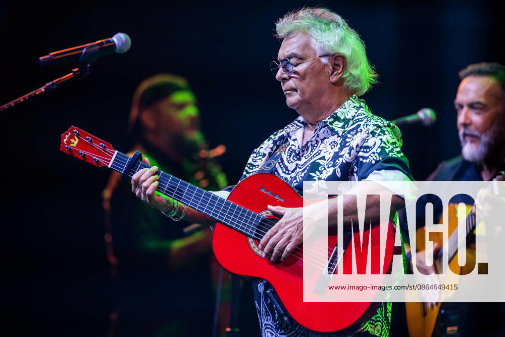 Founder and lead singer Nicolas Reyes of the Gipsy Kings and his band perform their high-energy fusion of flamenco, rumba, salsa, and pop, featuring iconic songs, at the Filene Center at Wolf Trap in Vienna, Virginia, on Sunday, August 23, 2026. Vienna USA - ZUMAkh2_ 20260823_znp_kh2_037