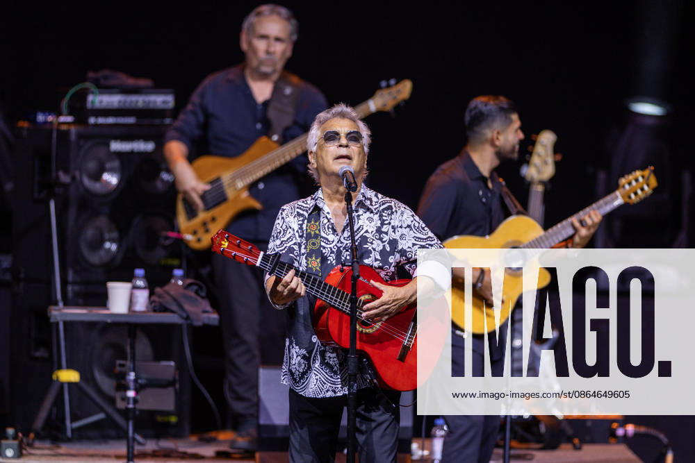 Founder and lead singer Nicolas Reyes of the Gipsy Kings and his band perform their high-energy fusion of flamenco, rumba, salsa, and pop, featuring iconic songs, at the Filene Center at Wolf Trap in Vienna, Virginia, on Sunday, August 23, 2026. Vienna USA - ZUMAkh2_ 20260823_znp_kh2_051