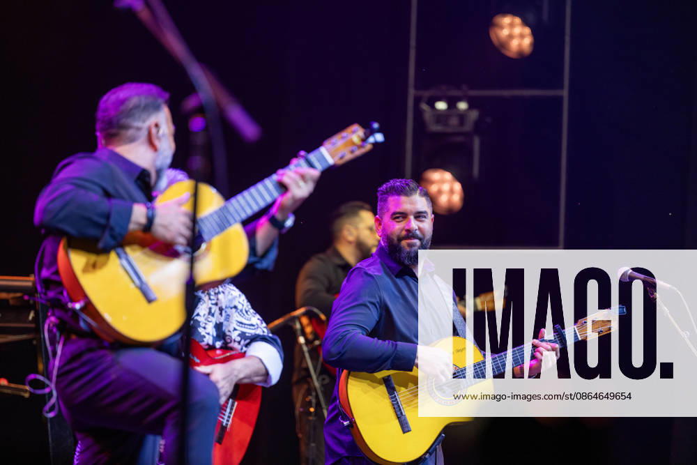 Founder and lead singer Nicolas Reyes of the Gipsy Kings and his band perform their high-energy fusion of flamenco, rumba, salsa, and pop, featuring iconic songs, at the Filene Center at Wolf Trap in Vienna, Virginia, on Sunday, August 23, 2026. Vienna USA - ZUMAkh2_ 20260823_znp_kh2_007
