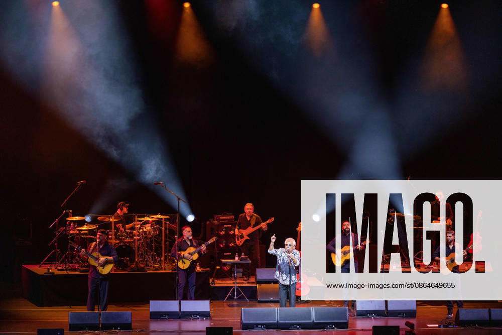 Founder and lead singer Nicolas Reyes of the Gipsy Kings and his band perform their high-energy fusion of flamenco, rumba, salsa, and pop, featuring iconic songs, at the Filene Center at Wolf Trap in Vienna, Virginia, on Sunday, August 23, 2026. Vienna USA - ZUMAkh2_ 20260823_znp_kh2_008