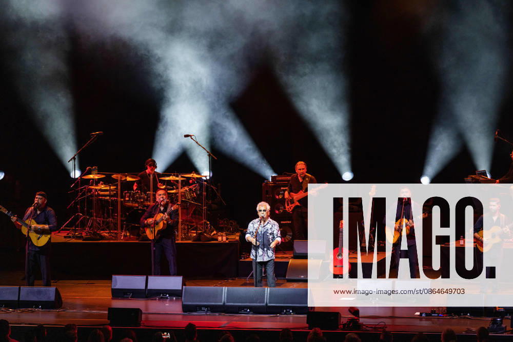 Founder and lead singer Nicolas Reyes of the Gipsy Kings and his band perform their high-energy fusion of flamenco, rumba, salsa, and pop, featuring iconic songs, at the Filene Center at Wolf Trap in Vienna, Virginia, on Sunday, August 23, 2026. Vienna USA - ZUMAkh2_ 20260823_znp_kh2_010