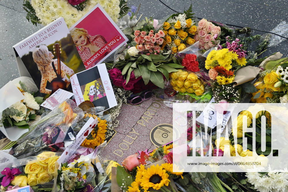 Fans gather around Dolly Parton s Hollywood Walk of Fame star, paying tribute with flowers and notes to the iconic singer, songwriter, actress, business woman, and philanthropist on Tuesday, August 25, 2026. Parton died today after a Brief Battle with cancer, her reps confirmed. LAP2026082518 JIMxRUYMEN