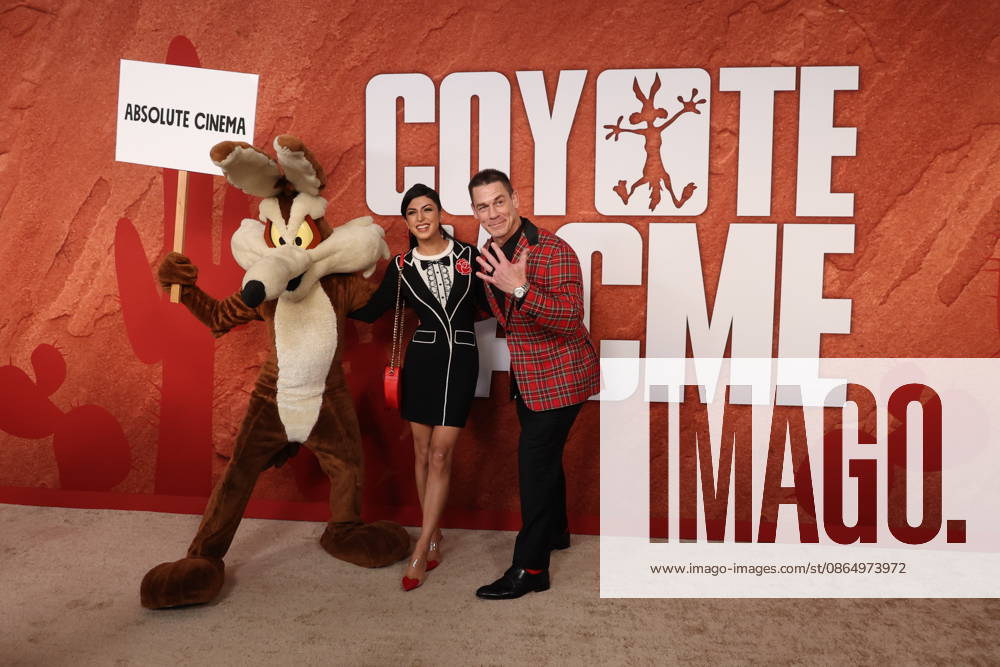 WESTWOOD, CALIFORNIA - AUGUST 26: Shay Shariatzadeh and John Cena at the Los Angeles Premiere of Coyote Vs. ACME at Village Theatre on August 26, 2026 in Westwood, California. Credit: USA - ZUMAa123 20260826_zaa_a123_089