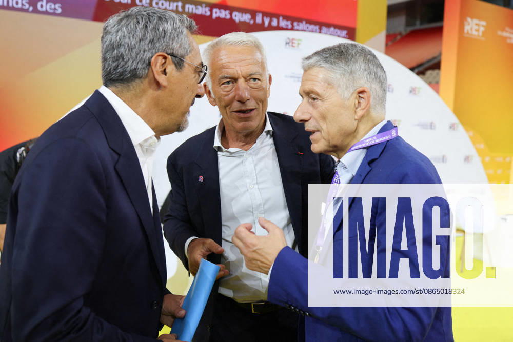 Second Day of La REF 2026 Meeting - Paris French Minister of Small and Medium-sized Enterprises, Commerce, Crafts, Tourism and Purchasing Power Serge Papin, MEDEF president Patrick Martin during the La REF 2026 meeting of French entrepreneurs, organised by the MEDEF, France s main employers federation, at the Roland-Garros venue in Paris on August 27, 2026. Photo by Raphael Lafargue ABACAPRESS.COM Paris Ile-de-France France