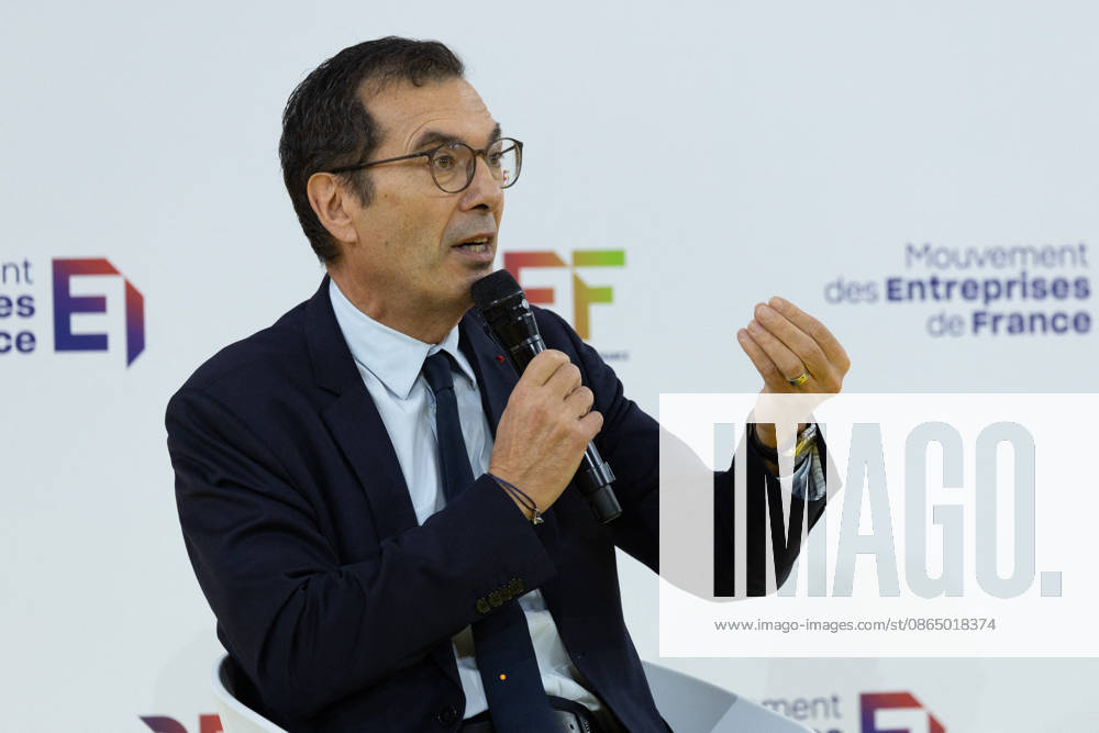 Second day of La REF 2026 meeting - Paris French Minister of Labour and Solidarities Jean-Pierre Farandou during the La REF 2026 meeting of French entrepreneurs, organised by the MEDEF, France s main employers federation, at the Roland-Garros venue in Paris on August 27, 2026. Photo by Raphael Lafargue ABACAPRESS.COM Paris France
