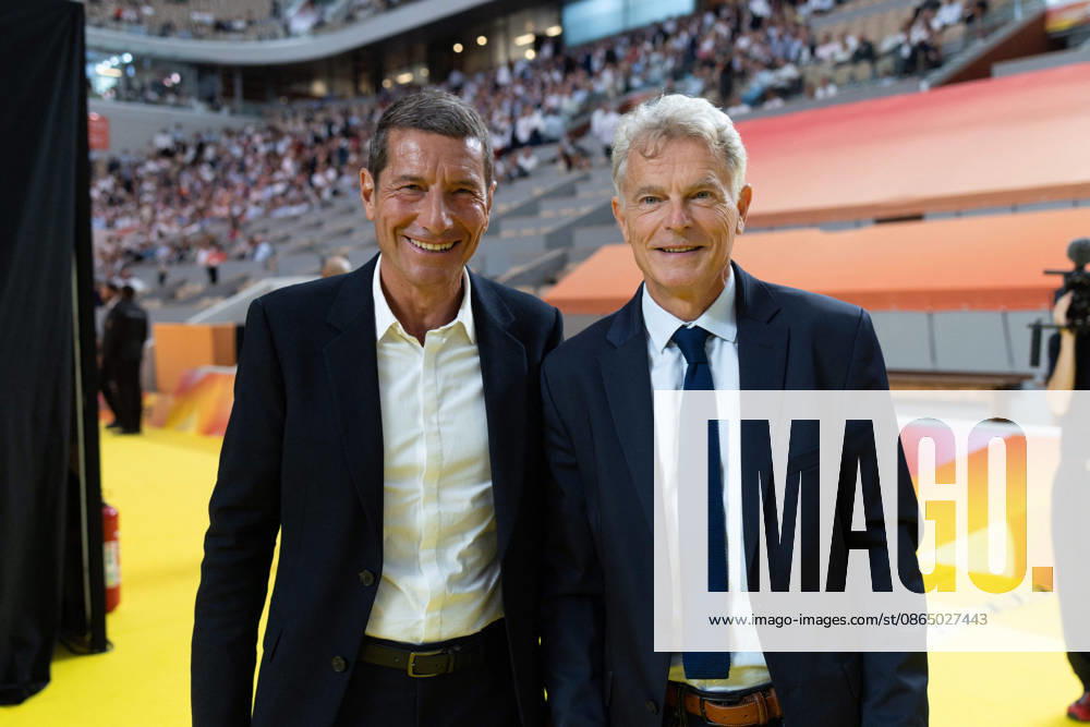 Second day of La REF 2026 meeting - Paris French Communist party national secretary Fabien Roussel, President of Frances mayors association and mayor of Cannes David Lisnard during the La REF 2026 meeting of French entrepreneurs, organised by the MEDEF, France s main employers federation, at the Roland-Garros venue in Paris on August 27, 2026. Photo by Raphael Lafargue ABACAPRESS.COM Paris France