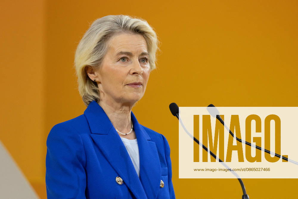 Second day of La REF 2026 meeting - Paris European Commission President Ursula von der Leyen during the La REF 2026 meeting of French entrepreneurs, organised by the MEDEF, France s main employers federation, at the Roland-Garros venue in Paris on August 27, 2026. Photo by Raphael Lafargue ABACAPRESS.COM Paris France