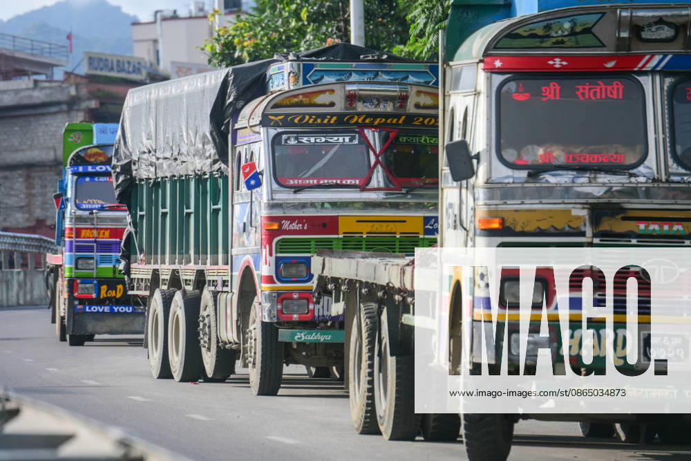 Trucks and other vehicles remain stranded along the KalankiÃ¢â‚¬ThankotÃ¢â‚¬Nagdhunga route in Kathmandu, Nepal, on August 27, 2026, as major highways remain closed following devastating flash floods and landslides. The stranded vehicles have occupied multiple lanes along the road, causing traffic congestion and further disrupting movement in the area. The floods swept through Rasuwa and other parts of central Nepal before surging downstream along the Trishuli and Narayani river systems, damaging roads, bridges, settlements and other infrastructure. The NagdhungaÃ¢â‚¬Muglin route, a key road connection between Kathmandu and other parts of the country, has been closed, disrupting the movem - ZUMAs330 20260827_zsp_s330_008