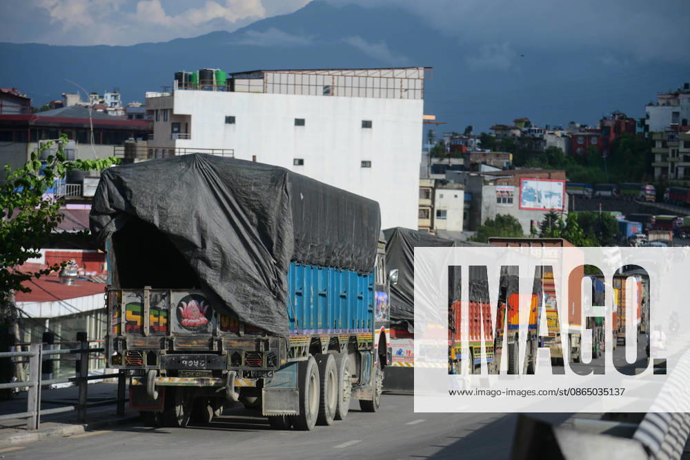 Deadly Rasuwa floods bring highway traffic to a standstill across Nepal KATHMANDU, NEPAL - AUGUST 27: Trucks and other vehicles remain stranded along the Kalanki-Thankot-Nagdhunga route in Kathmandu, Nepal, on August 27, 2026, as major highways remain closed following devastating flash floods and landslides. The stranded vehicles have occupied multiple lanes along the road, causing traffic congestion and further disrupting movement in the area. The floods swept through Rasuwa and other parts of central Nepal before surging downstream along the Trishuli and Narayani river systems, damaging roads, bridges, settlements and other infrastructure. Safal Prakash Shrestha Anadolu Kathmandu Nepal. Editorial use only. Please get in touch for any ot