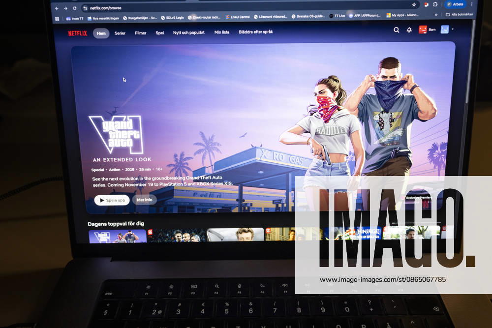 STOCKHOLM, SWEDEN 20260827 An extended look at the upcoming Grand Theft Auto VI is streaming on Netflix STOCKHOLM, SWEDEN