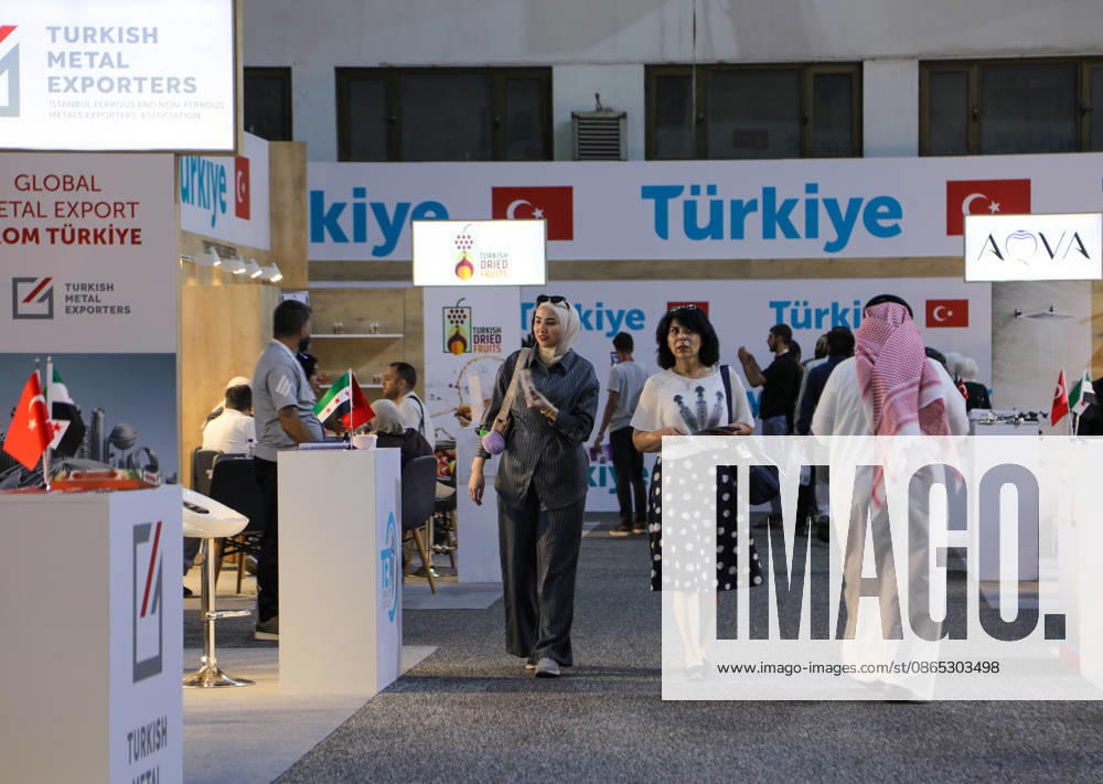 63rd Damascus International Fair DAMASCUS, SYRIA - AUGUST 30 : Turkish companies show interest in the 63rd Damascus International Fair held in Damascus, displaying their products and services across 33 stands in various sectors including construction, food, chemicals, technology, energy, and industry on August 30, 2026 in Damascus, Syria. Hisam Hac Omer Anadolu Damascus Suriye. Editorial use only. Please get in touch for any other usage.