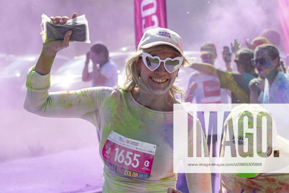 Jurmala, Latvija: People take part in the Color Run in Jurmala, Latvia, Aug. 30, 2026. The 5 km race was held in Jurmala. Jurmala Latvija - ZUMAp305 20260830_zip_p305_014