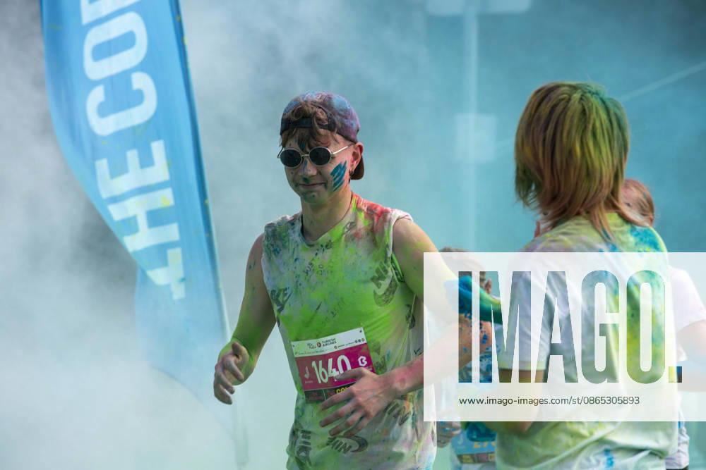 Jurmala, Latvija: People take part in the Color Run in Jurmala, Latvia, Aug. 30, 2026. The 5 km race was held in Jurmala. Jurmala Latvija - ZUMAp305 20260830_zip_p305_018