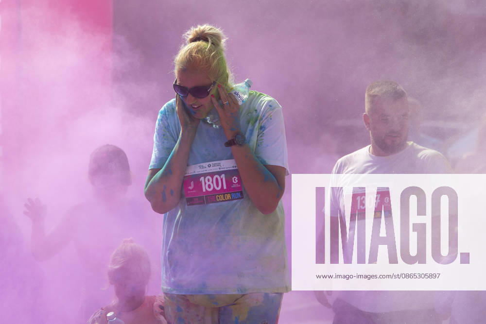 Jurmala, Latvija: People take part in the Color Run in Jurmala, Latvia, Aug. 30, 2026. The 5 km race was held in Jurmala. Jurmala Latvija - ZUMAp305 20260830_zip_p305_020