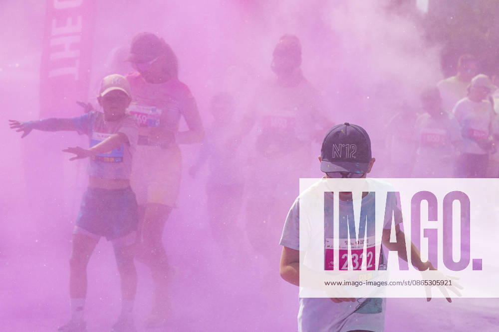 Jurmala, Latvija: People take part in the Color Run in Jurmala, Latvia, Aug. 30, 2026. The 5 km race was held in Jurmala. Jurmala Latvija - ZUMAp305 20260830_zip_p305_022