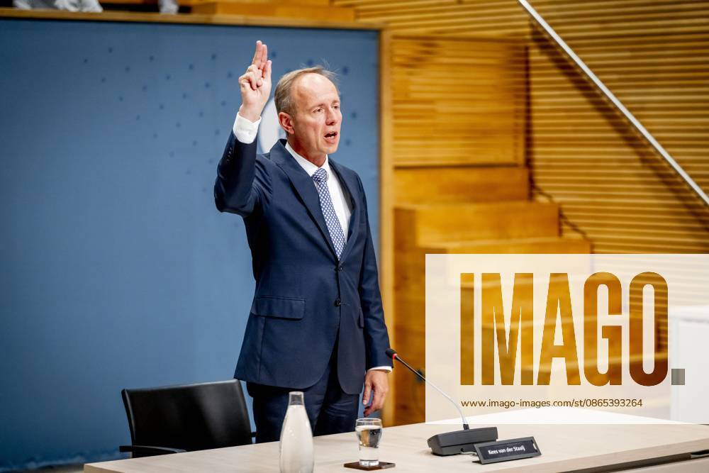 THE HAGUE Kees van der Staaij during the public hearings of the parliamentary inquiry committee into the coronavirus policy. During the coronavirus period, he was a Member of Parliament and party leader for the SGP. ROBIN UTRECHT ANP netherlands out - belgium out