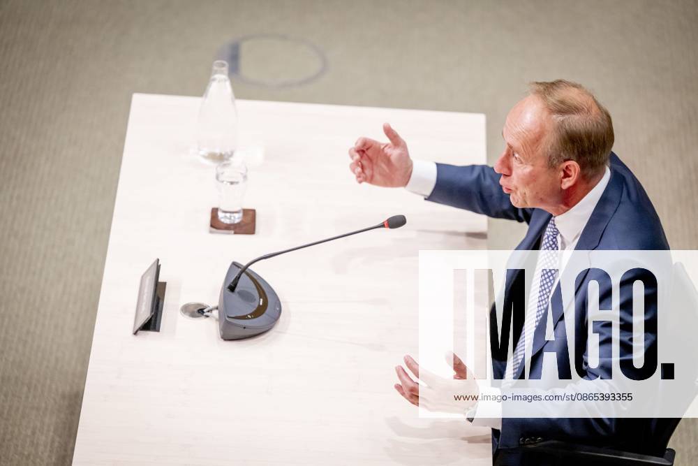 THE HAGUE Kees van der Staaij during the public hearings of the parliamentary inquiry committee into the coronavirus policy. During the coronavirus period, he was a Member of Parliament and party leader for the SGP. ROBIN UTRECHT ANP netherlands out - belgium out