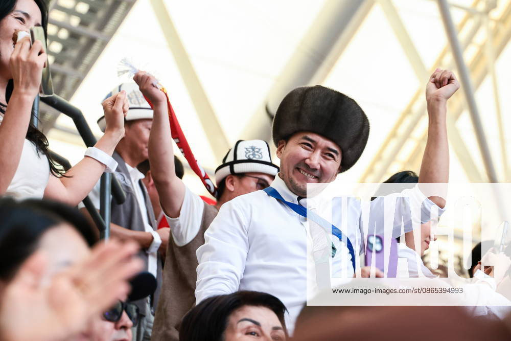 KYRGYZSTAN, BISHKEK - AUGUST 31, 2026: Members of the public in traditional clothes at the opening ceremony of the 2026 World Nomad Games at Bishkek Arena. Kirill Kukhmar TASS 96905046