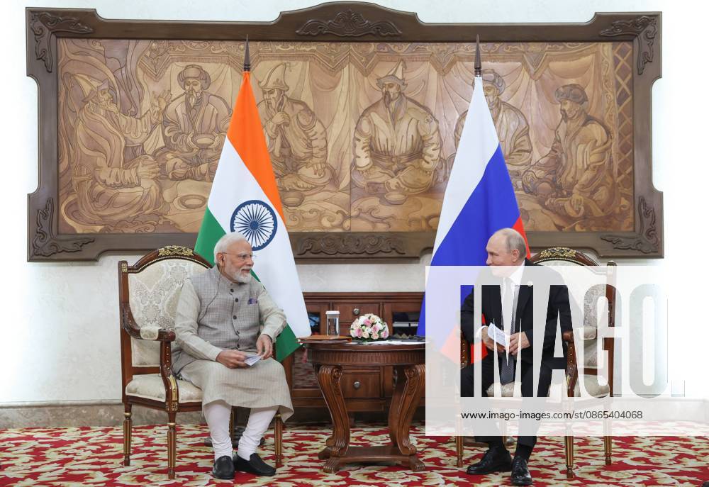Kyrgyzstan Putin SCO Summit 9231804 31.08.2026 Indian Prime Minister Narendra Modi and Russian President Vladimir Putin attend a meeting on the sidelines of the Shanghai Cooperation Organization (SCO) summit in Bishkek, Kyrgyzstan. Petr Kovalev Sputnik Bishkek Kyrgyzstan