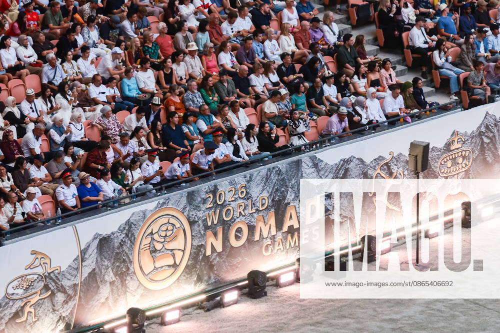 KYRGYZSTAN, BISHKEK - AUGUST 31, 2026: A ceremony takes place to open the 2026 World Nomad Games at Bishkek Arena. Kirill Kukhmar TASS 96908443