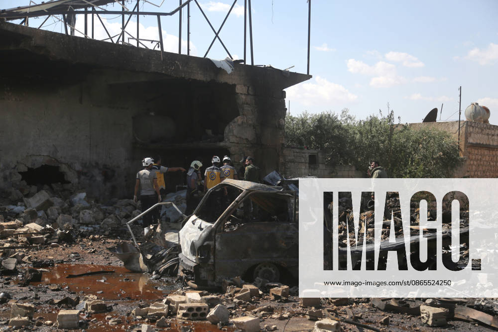 Explosion in Syria’s Idlib kills 5 IDLIB, SYRIA - SEPTEMBER 01: The explosion heavily damages nearby buildings and vehicles after an ammunition-laden vehicle explodes in Syria’s northwestern Idlib province, killing five people and injuring 10 others, according to initial reports, on September 01, 2026. Kasim Yusuf Anadolu Idlib Suriye. Editorial use only. Please get in touch for any other usage.