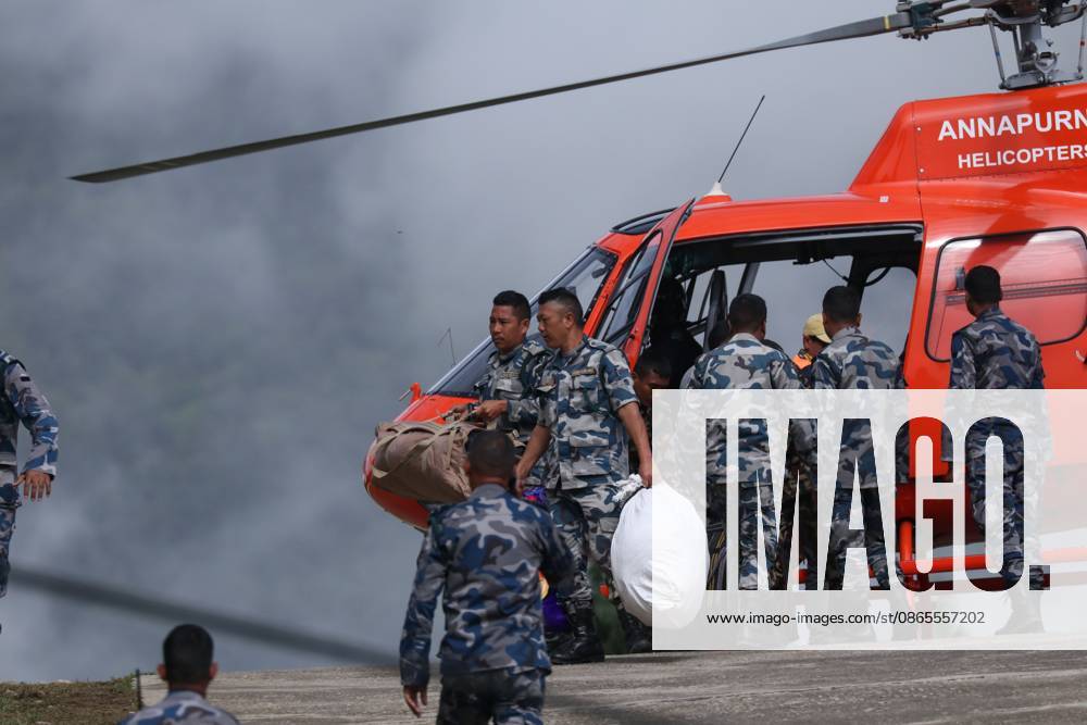 Search operations continue after Rasuwa floods RASUWA, NEPAL, SEPTEMBER 1, 2026: Nepali security personnel and rescue teams conduct search and rescue operations in flood-hit areas of Rasuwa following the Bhotekoshi River flood on August 26. Teams continue searching for people reported missing after the disaster. Rasuwa Nepal