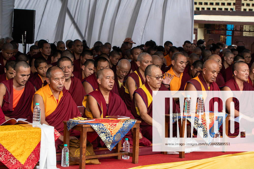 Monks participate in a prayer ceremony organized at Boudhanath Stupa to pay respects and offer solace for the victims of severe flash flooding in Kathmandu. Kathmandu Nepal - ZUMAs197 20260901_aaa_s197_253
