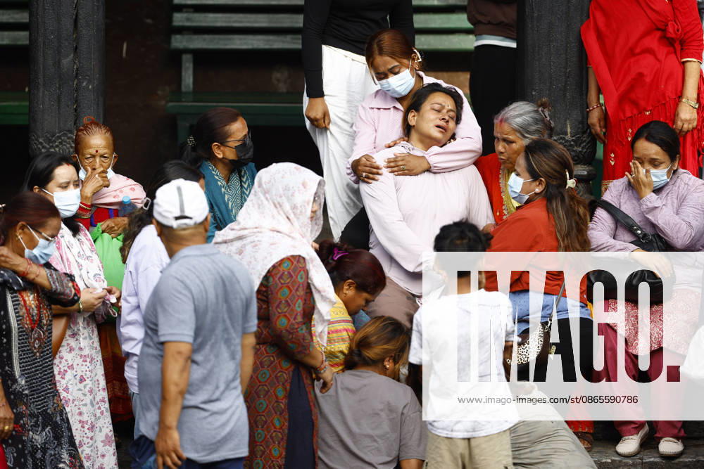 Relatives perform the final rites of Suraj Timilsina, 32, using a symbolic effigy made of straw and barley grains after his body could not be recovered following the devastating floods, at Pashupatinath Temple in Kathmandu, Nepal, on Wednesday, September 2, 2026. Suraj, originally from Sindhupalchok, was involved in an import-export and transport business in Timure, Rasuwa, and was swept away by the floods. He is survived by his wife, Ayusha Timilsina, 27, and their six-year-old son and three-year-old daughter. As thousands remain missing and many bodies have yet to be recovered, families have begun performing final rites for loved ones without their remains. The floods have killed more than 1,000 people - ZUMAg200 20260902_zap_g200_002