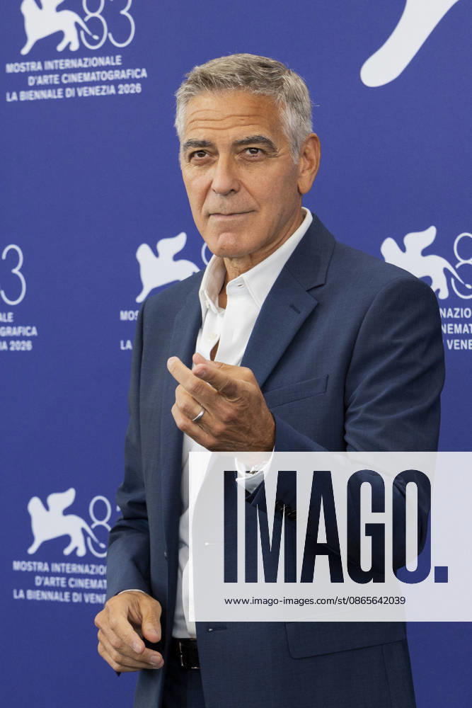 83rd Venice International Film Festival VENICE, ITALY - SEPTEMBER 02: George Clooney attends the Golden Lion For Lifetime Achievement Photocall during the 83rd Venice International Film Festival at Palazzo del Casino on September 02, 2026 in Venice, Italy Primo Barol Anadolu Venice Italy. Editorial use only. Please get in touch for any other usage.