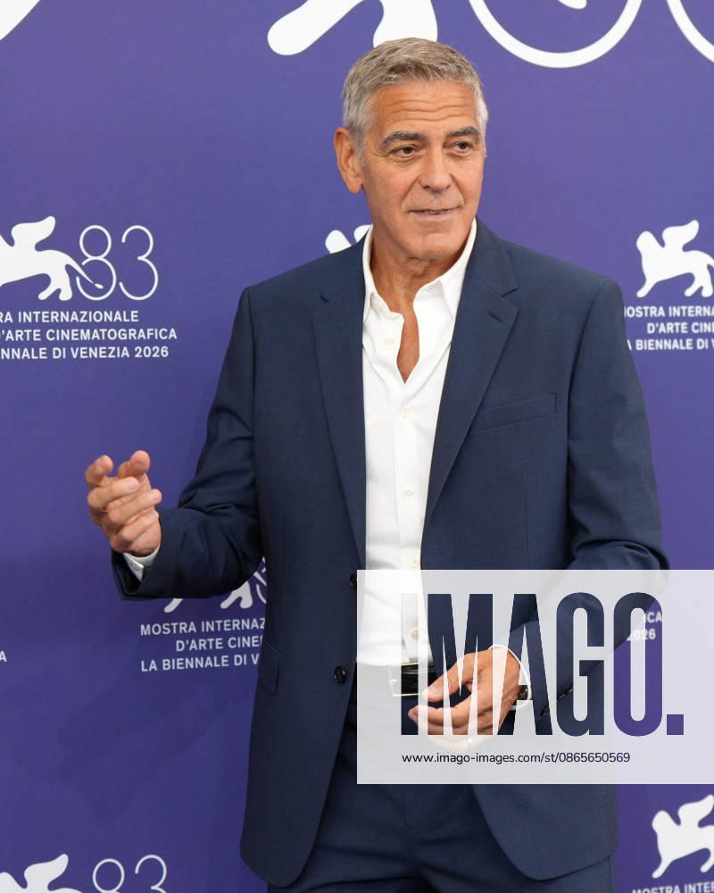 George Clooney attending the Golden Lion for Lifetime Achievement photocall during the 83rd Venice International Film Festival in 2026, on September 2, 2026, in Venice, Italy. Lucia Sabatelli, Venice, Italy