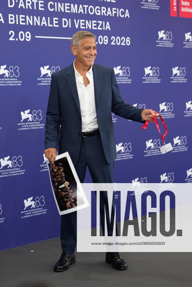 George Clooney attending the Golden Lion for Lifetime Achievement photocall during the 83rd Venice International Film Festival in 2026, on September 2, 2026, in Venice, Italy. Lucia Sabatelli, Venice, Italy