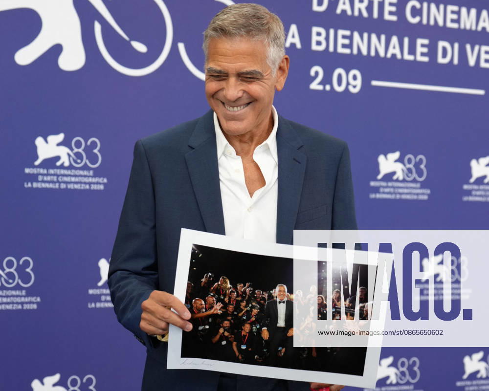 George Clooney attending the Golden Lion for Lifetime Achievement photocall during the 83rd Venice International Film Festival in 2026, on September 2, 2026, in Venice, Italy. Lucia Sabatelli, Venice, Italy