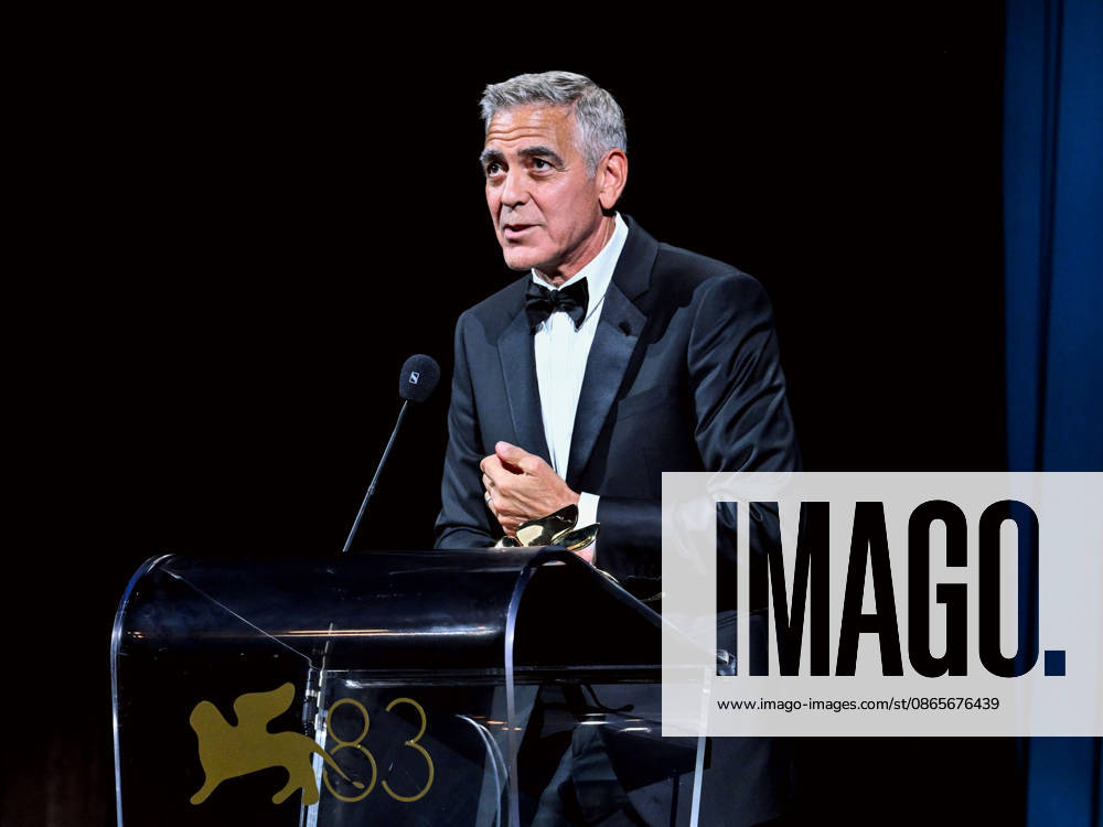 IPA88039088 - Venice, 83rd Venice International Film Festival 2026 - Night 1 - Opening ceremony in the Sala Grande for the Lifetime Achievement Lion - pictured: GEORGE CLOONEY