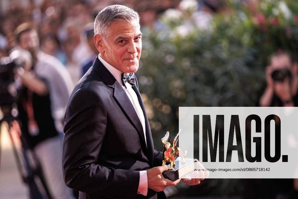 American actor and producer, George Clooney seen holding the Honorary Golden Lion Award at the 83rd Venice International Film Festival at the Palazzo del Cinema. Venice Italy - ZUMAs197 20260902_aaa_s197_456