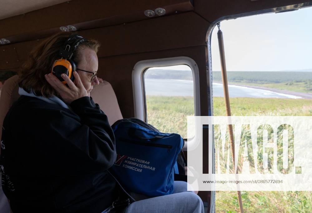 Russia Parliamentary Election Early Voting 9235664 03.09.2026 A member of the Yelizovo Election Commission is seen aboard a helicopter during early voting in remote and hard-to-reach areas for elections to the ninth State Duma and the fifth Kamchatka Regional Legislative Assembly in Kamchatka Territory, Russia. Alexandr Piragis Sputnik Kamchatka Region Russia