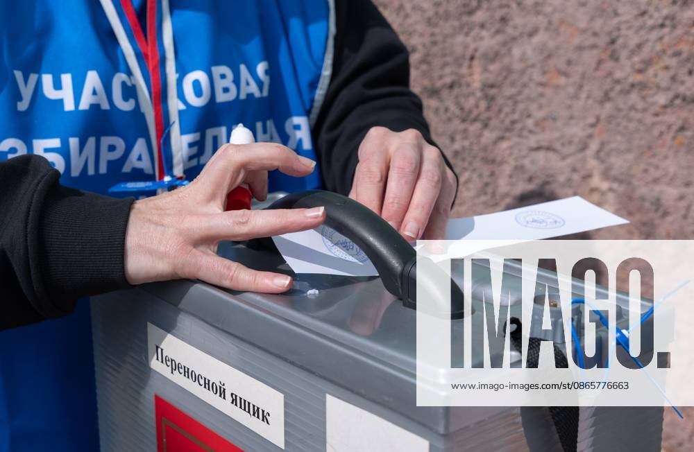Russia Parliamentary Election Early Voting 9235703 03.09.2026 A member of the Yelizovo Election Commission seals up a ballot box during early voting in remote and hard-to-reach areas for elections to the ninth State Duma and the fifth Kamchatka Regional Legislative Assembly, at the military unit on cape Shipunsky, Kamchatka Territory, Russia. Alexandr Piragis Sputnik Kamchatka Region Russia