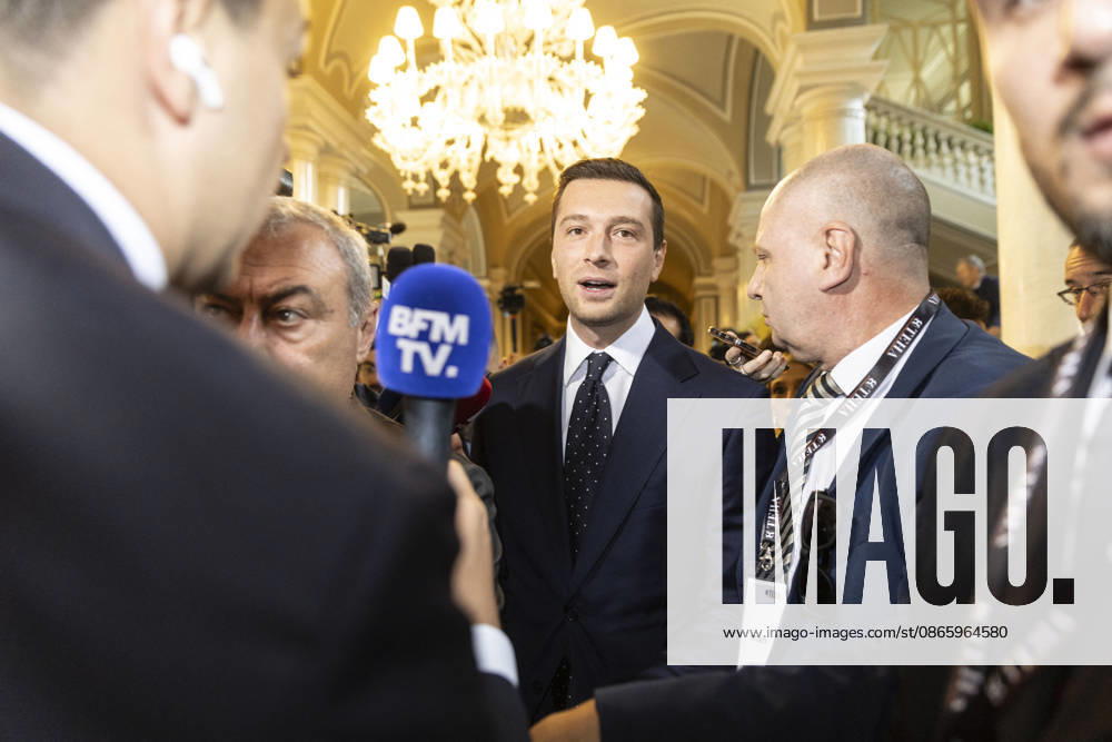 Jordan Bardella at the TEHA 2026 - Cenobbio The arrival of MEP Jordan Bardella, president of Rassemblement National at the Opening of the TEHA 2026 Forum, The European House Ambrosetti Forum 2026, Intelligence on the World, Europe, and Italy, on September 5, 2026, at Villa d Este in Cernobbio, Como, Italy. Photo by Francesco Enriquez IPA ABACAPRESS.COM Como Italy