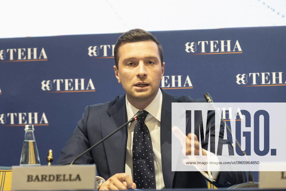 Jordan Bardella at the TEHA 2026 - Cernobbio The speech of MEP Jordan Bardella, president of Rassemblement National at the TEHA 2026 Forum, The European House Ambrosetti Forum 2026, Intelligence on the World, Europe, and Italy, on September 5, 2026, at Villa d Este in Cernobbio, Como, Italy. Photo by Francesco Enriquez IPA ABACAPRESS.COM Como Italy