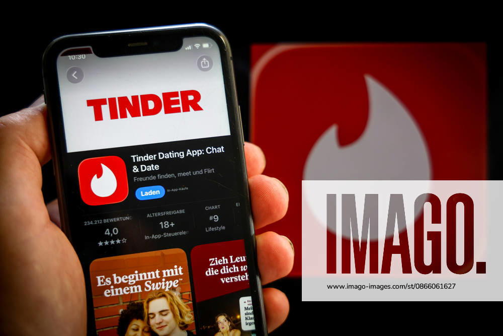 Apple App Store auf einem iPhone. Essenzielle Dating Apps. Winter Dating App. Chat & Date. Das iPhone wird in der Hand gehalten.. 06.09.2026