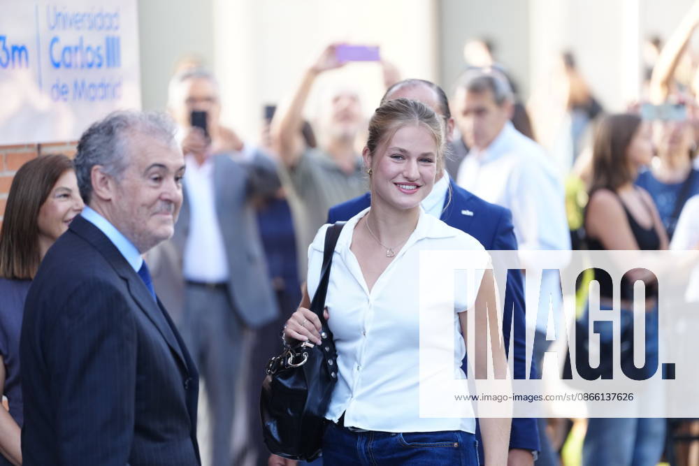 Madrid Princess Leonor starting her Political Science studies at the Getafe campus of the Carlos III University of Madrid. No Spain Â