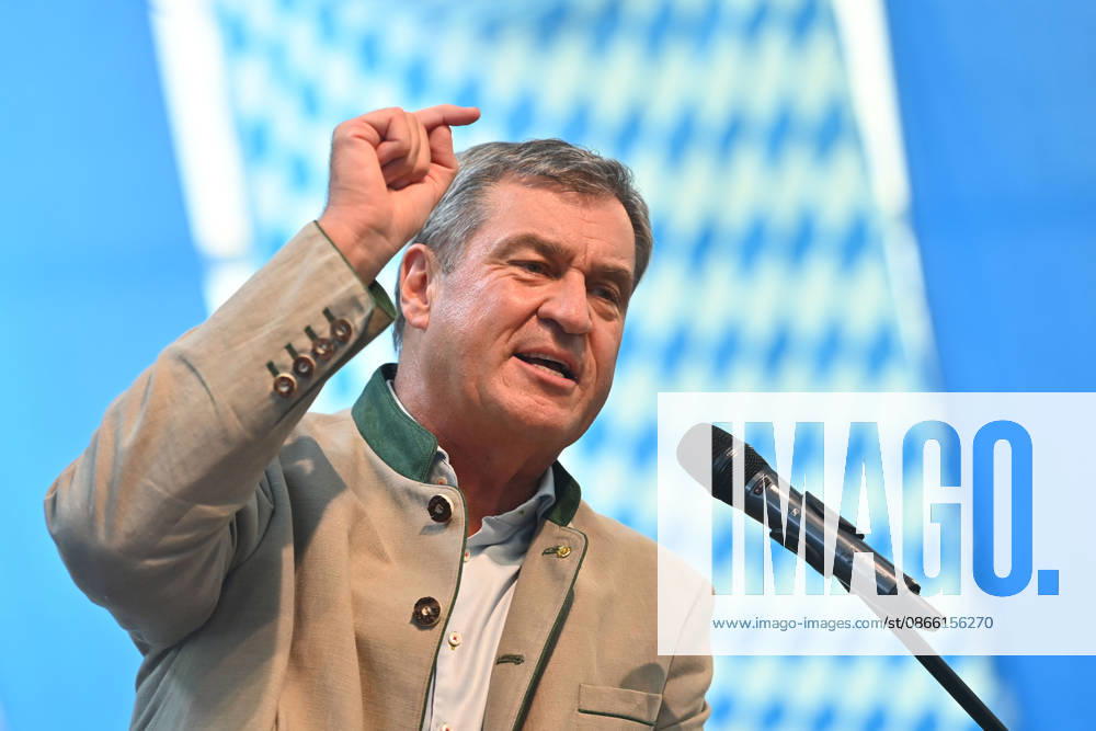 Rede Markus SOEDER (Ministerpraesident Bayern und CSU Vorsitzender) , Einzelbild,angeschnittenes Einzelmotiv,Portraet,Portrait,Porträt. Politischer Gillamoos am 07.09.2026 in Abensberg,