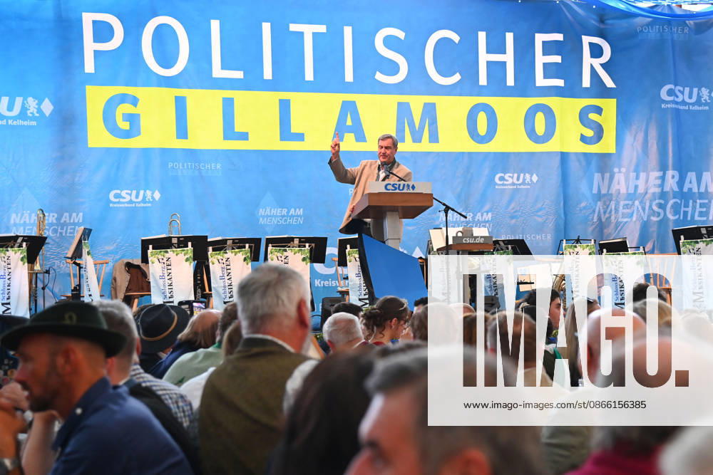 Rede Markus SOEDER (Ministerpraesident Bayern und CSU Vorsitzender) Totale,Uebersicht. Politischer Gillamoos am 07.09.2026 in Abensberg,