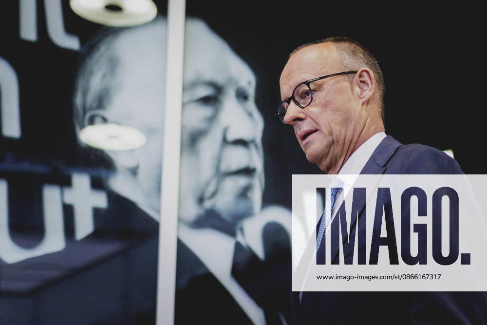 Friedrich Merz (CDU), Bundeskanzler, aufgenommen im Rahmen einer Pressekonferenz als Reaktion auf die Landtagswahl in Sachsen-Anhalt in Berlin, 07.09.2026. Mit rund 44% hat die AfD (Alternative fuer Deutschland) die Landtagswahl deutlich vor der CDU mit rund 17,5% gewonnen. Berlin Deutschland
