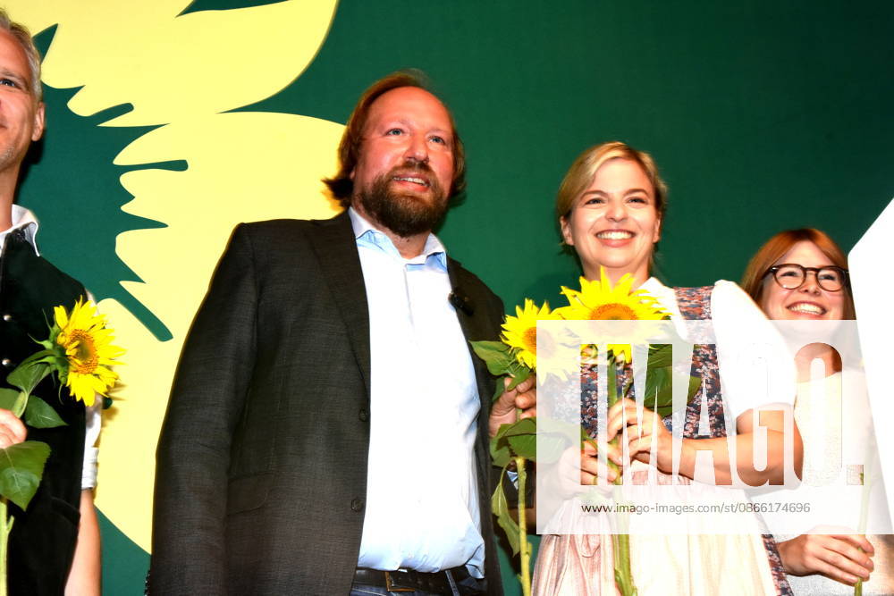 Anton Hofreiter,MDB vorsitzender des Europaausschusses Katharina Schulze, Fraktionsvorsitzende der bayerischen GRÜNEN im Landtag Abendsberg 07.09.2026 Politischer Frühschoppen am Gillamoos im Weinzelt Bündnis 90 Die Grünen Foto Abendsberg