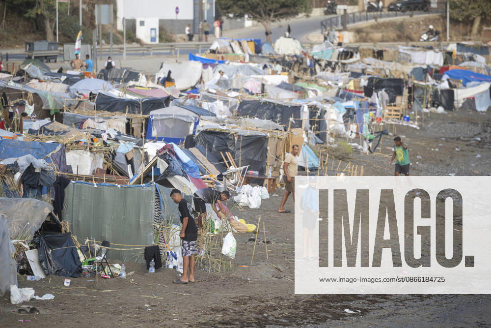 Settlements Continue on El Trampolín Beach Settlements on El Trampolín Beach, as of September 7, 2026, in Ceuta, Spain. Despite having been evicted, the encampment on El Trampolín Beach resembles a makeshift city and remains occupied by people who continue to arrive in Ceuta. SEPTEMBER 7, 2026 Ceuta, Spain